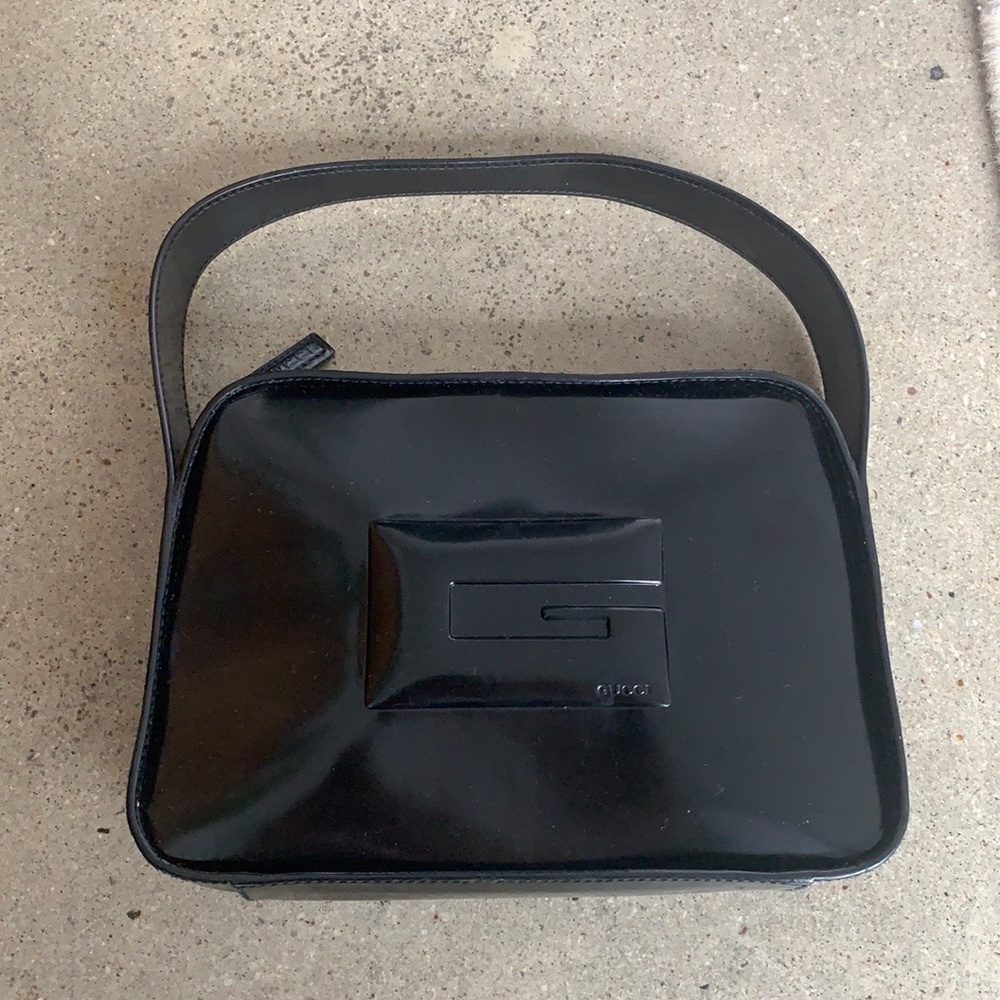 Gucci Tom Ford Patent Leather Logo Bag